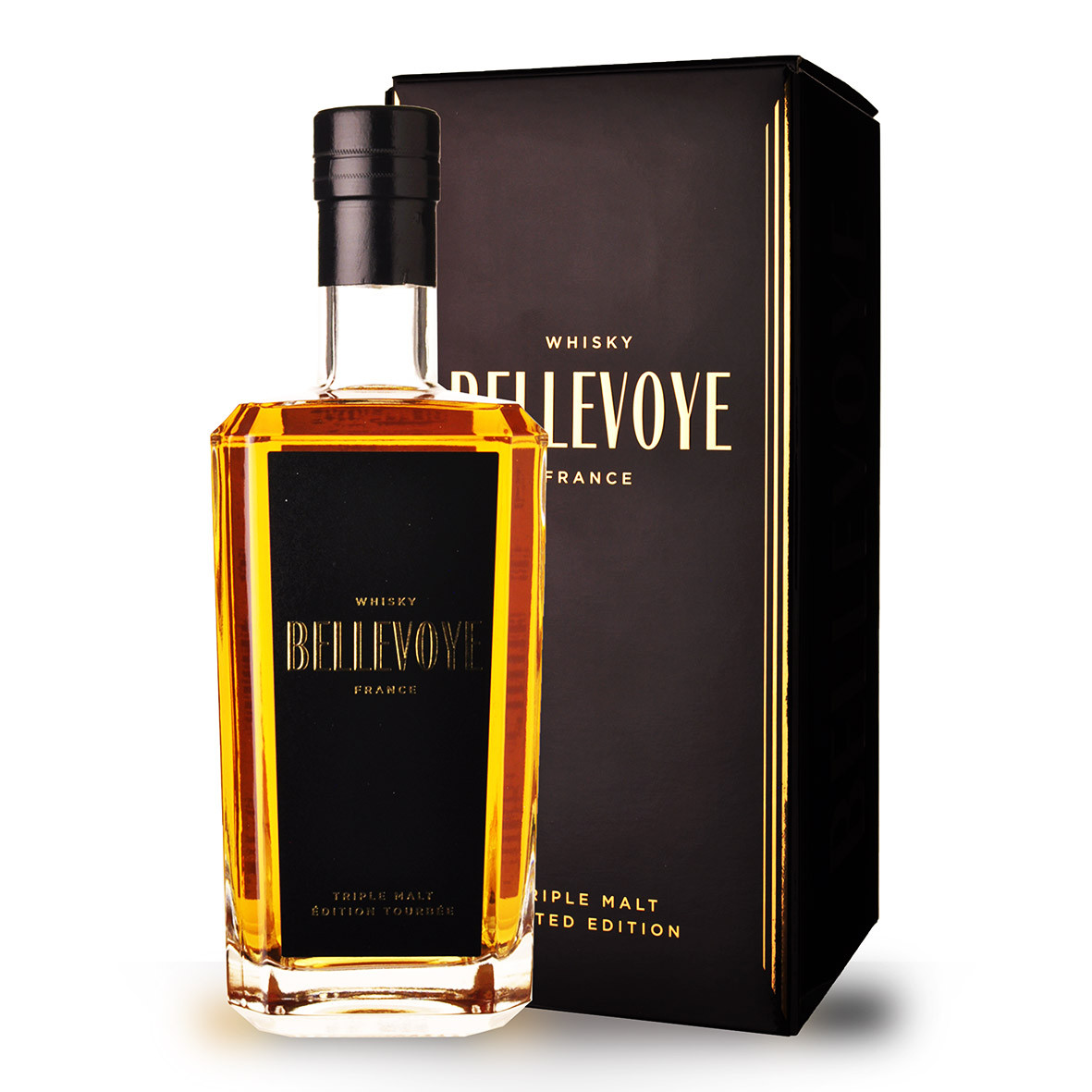 Whisky Bellevoye Noir Peated Edition 70cl Etui www.odyssee-vins.com