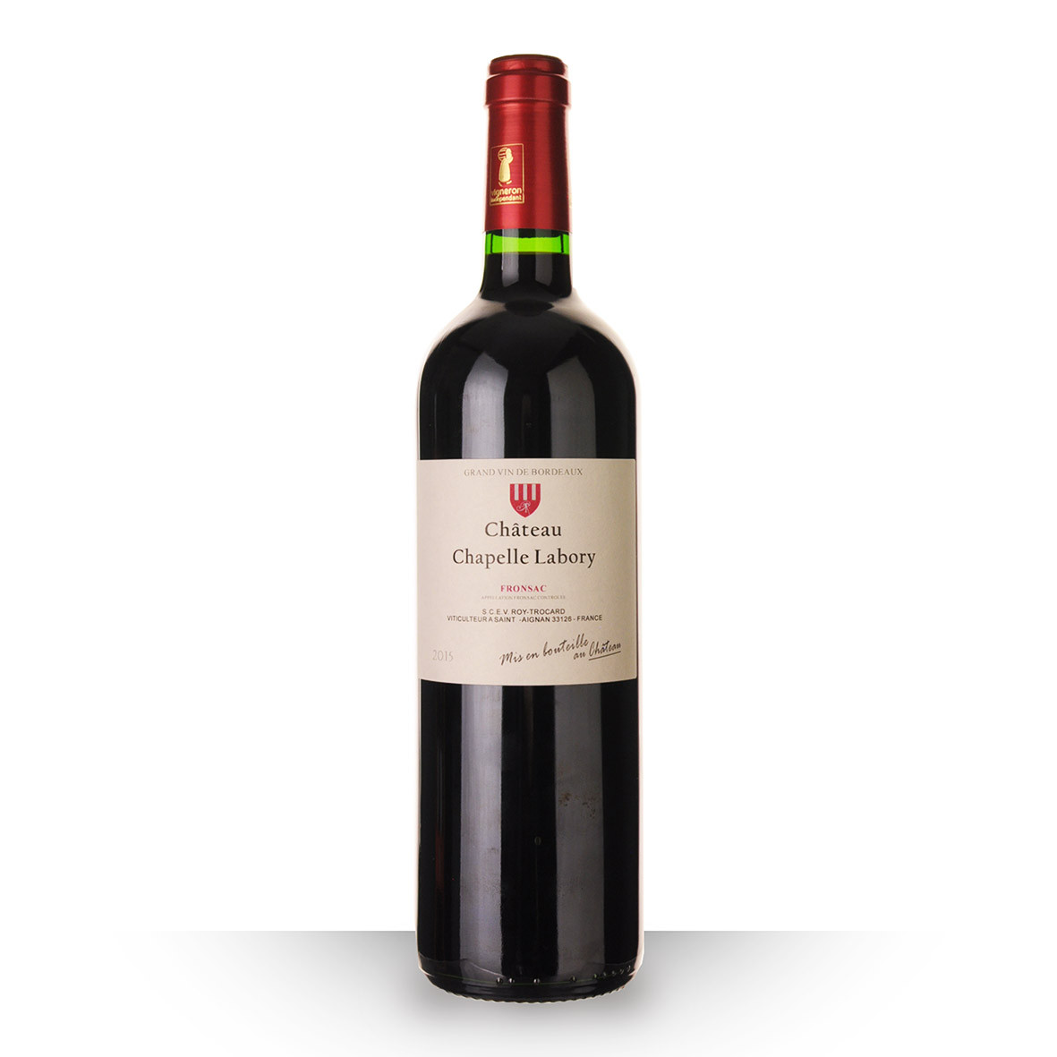 Château Chapelle Labory Fronsac Rouge 2015 75cl www.odyssee-vins.com