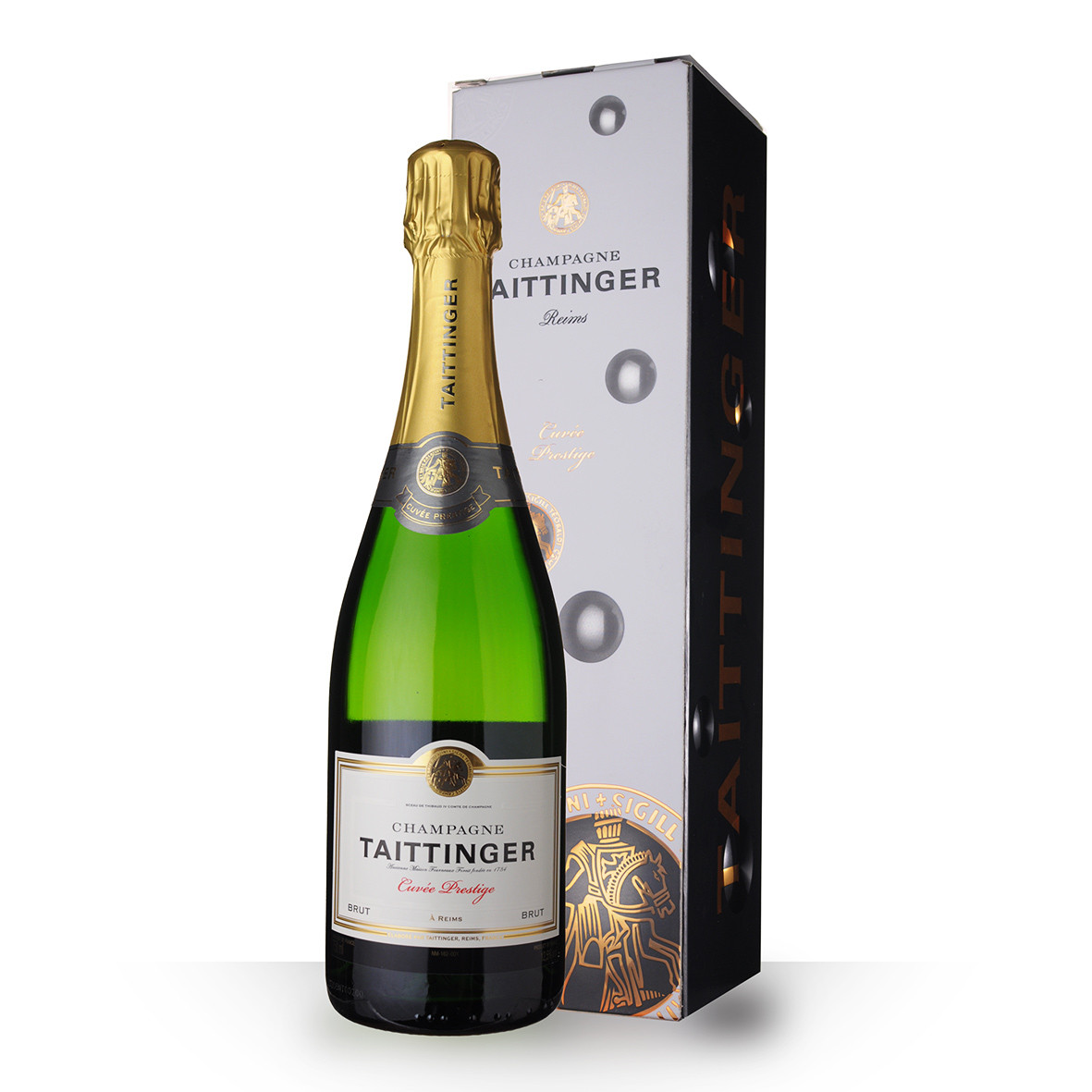 Champagne Taittinger Prestige 75cl Etui www.odyssee-vins.com