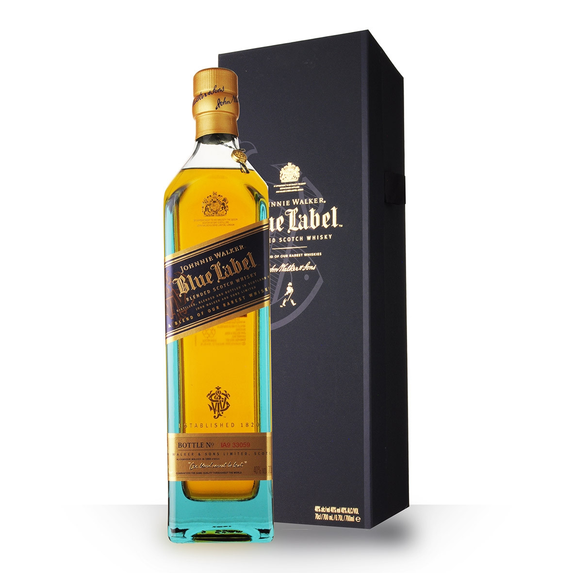 Whisky Johnnie Walker Blue Label Reserve 70cl Etui www.odyssee-vins.com