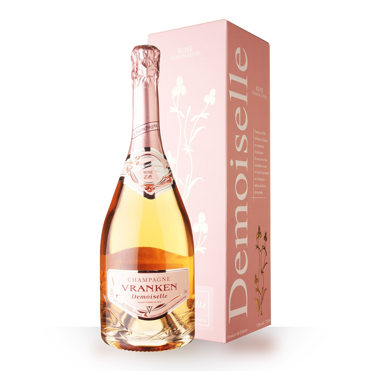 Champagne Demoiselles Grande Cuvée Rosé Brut 75cl Etui www.odyssee-vins.com