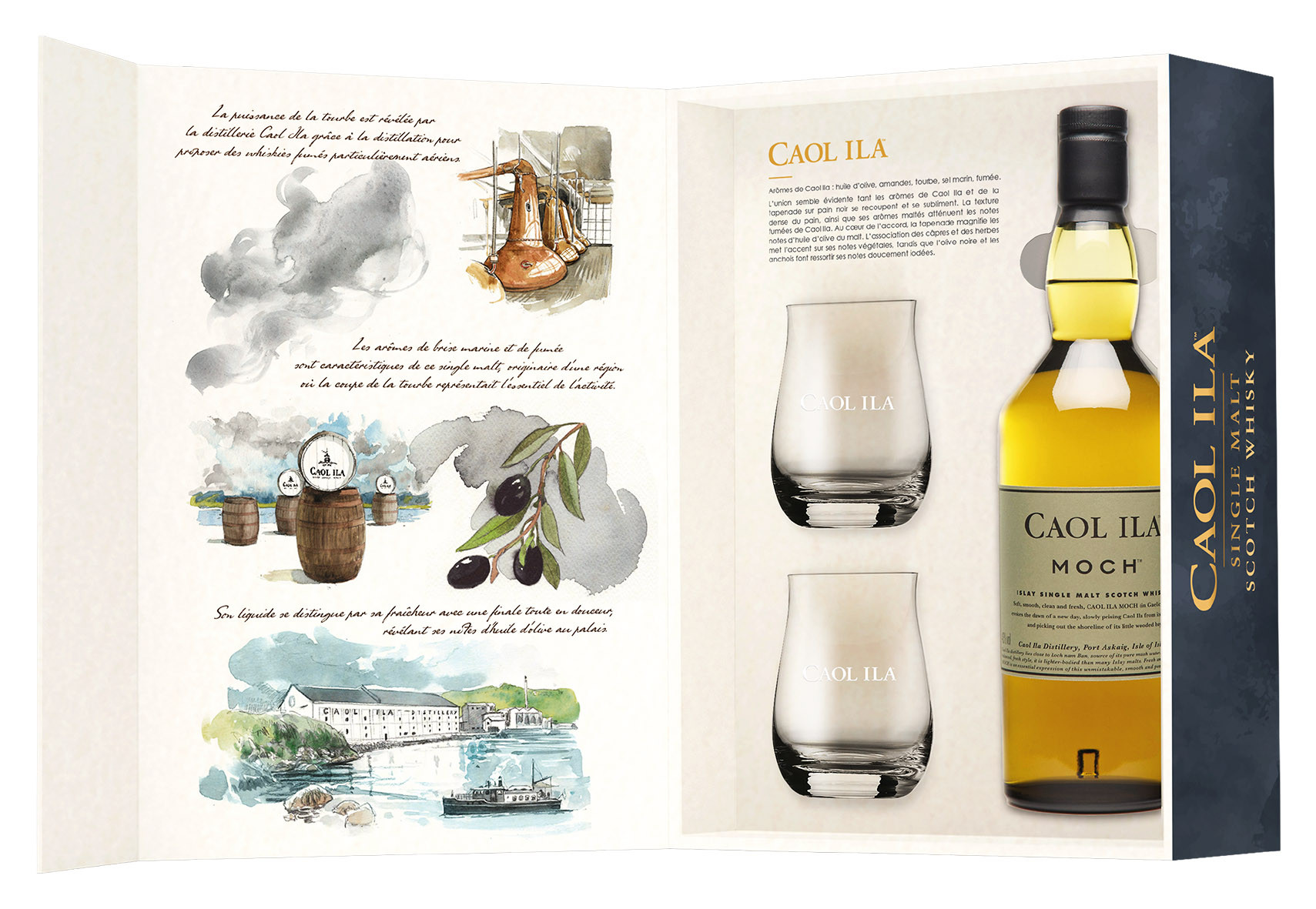 Whisky d'Écosse-CAOL ILA - 8 ans - Collection Plume - 2012 French