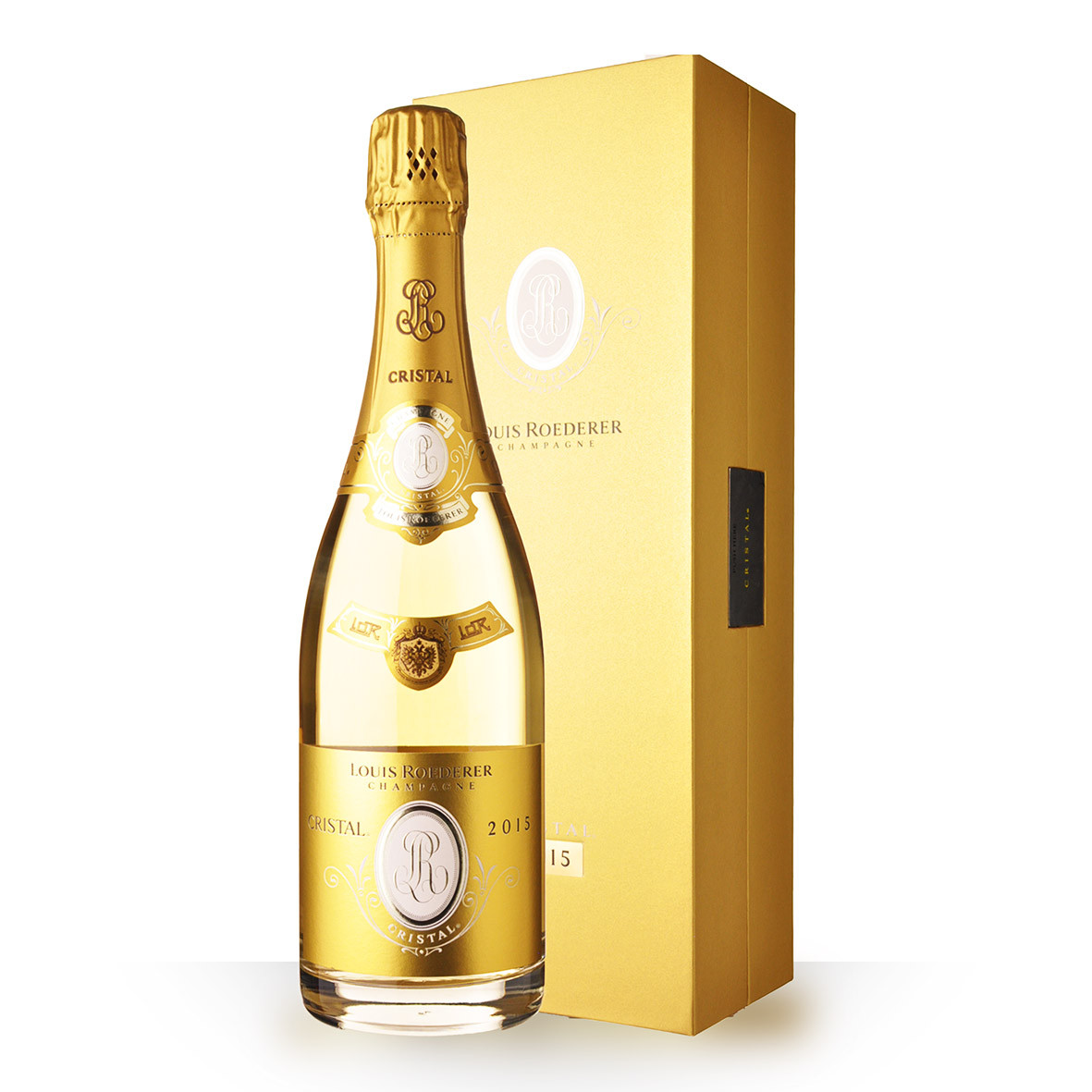 Champagne Louis Roederer Cristal 2015 75cl Coffret www.odyssee-vins.com