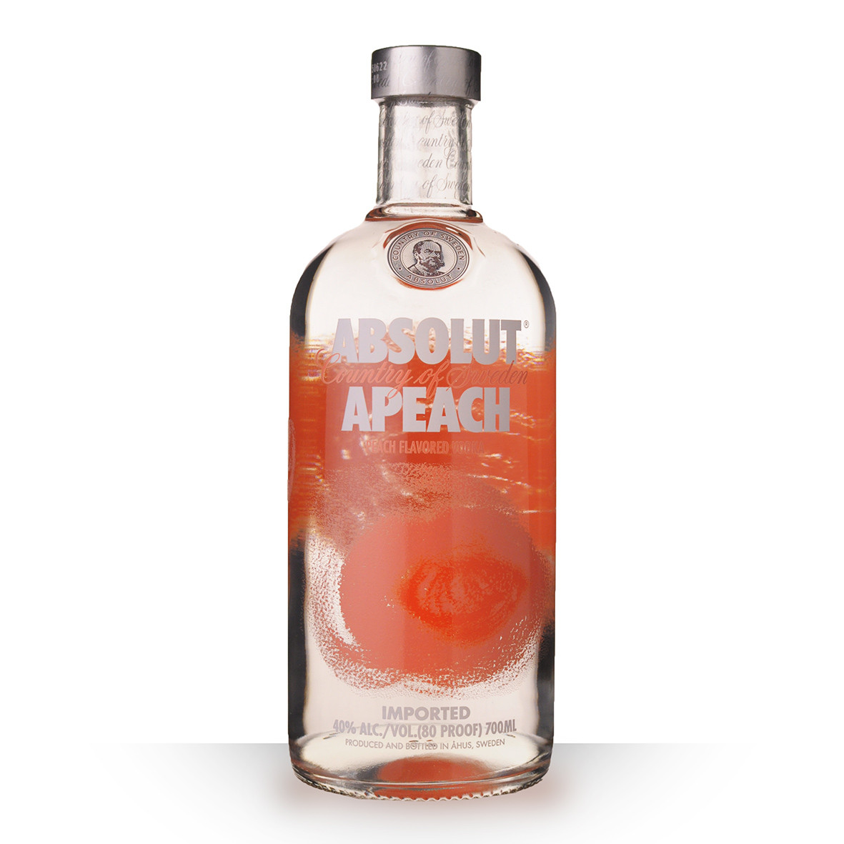 Vodka Absolut Apeach (Pêche) 70cl www.odyssee-vins.com