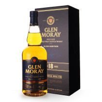 Whisky Glen Moray 18 ans 70cl Coffret www.odyssee-vins.com